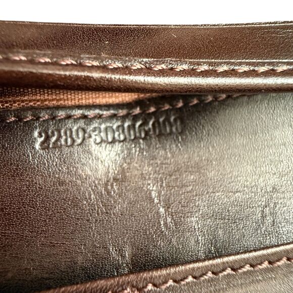 Authentic Fendi Zucca Monogram Canvas And Brown Leather Long Wallet Women’s - Picture 4 of 7